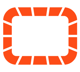 OpCon software orange dotted outline logo